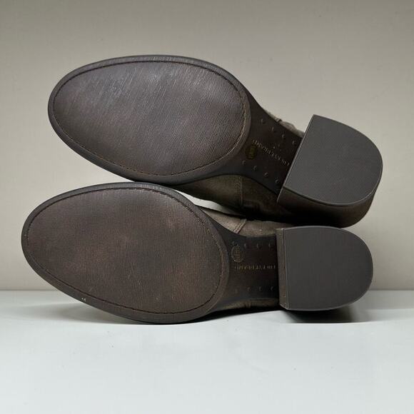 NWOB | Lucky Brand | Basel Suede Flat Bootie | Light Brown | Size 8.5 - Picture 10 of 16